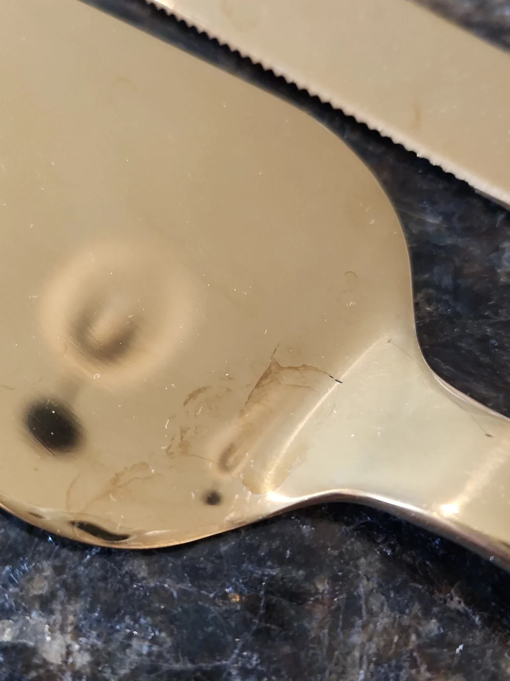 Cake Cutting Set Gold Knife And Server - Picture 3 of 4